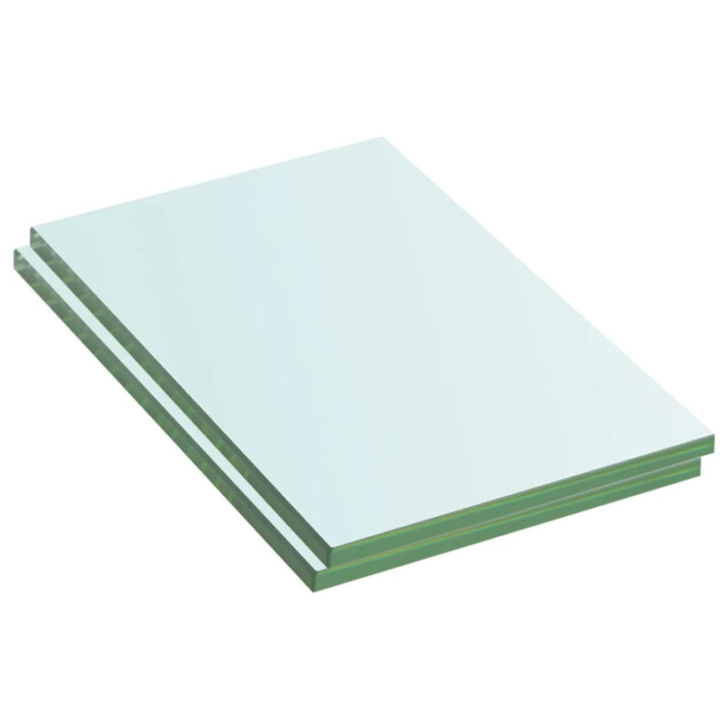 Zaynab 2 Piece Glass Floating Shelf, 0.8cm H x 20cm W x 12cm D