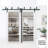 Quadro Clear Glass Wood Standard White Door-75685359