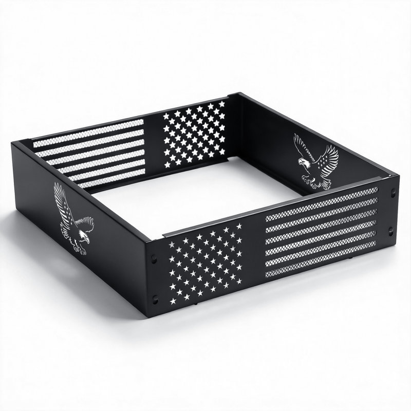 Steel Wind Guard For Firepit, Heat Deflector Wind Shield For Fire Table, 19-Gauge Steel Flame Shield, Wind Screen, Tool Free Install