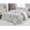 Couvre-lit simple de luxe, 65% coton et 35% polyester, 61,0 po x 78,7 po | Design élégant blanc, noir, brun et gris | Lavable à la machine à 30 ° C | Parfait pour les chambres confortables et les décors modernes, doux et durable
