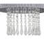 Winni Beaded Voile Easyfit Modern Lamp Shade - 30x30x31cm, fits E27/E14/B22 with adaptor included-795817315