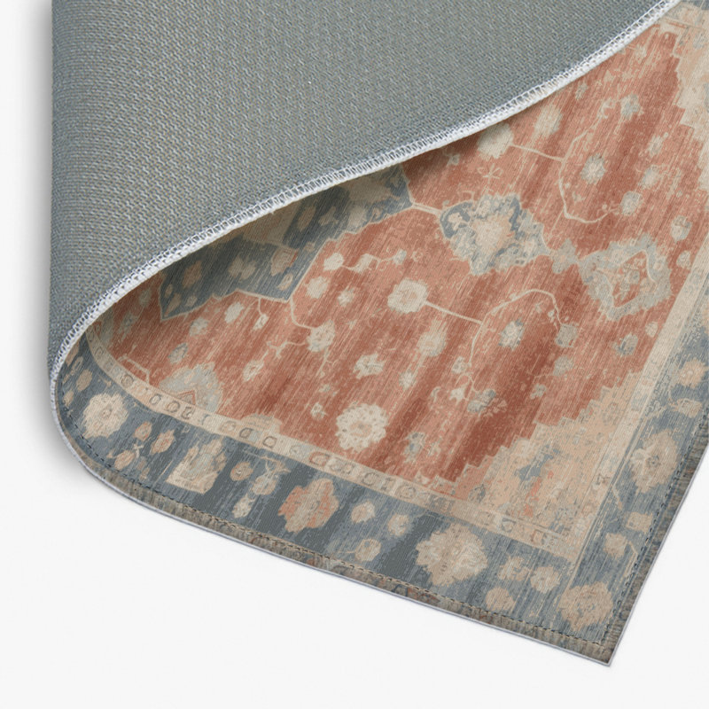 Tapis intérieur et extérieur brun Overdyed, Rectangulaire 2 pi x 3 pi