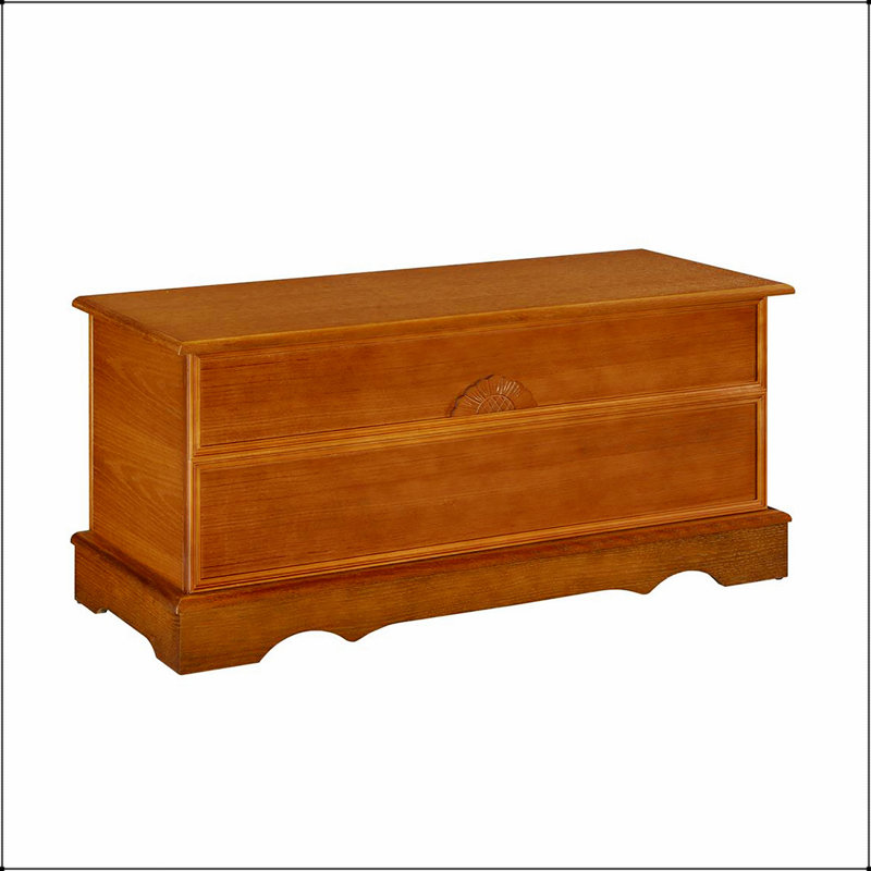 Coffre à miel en cèdre avec rangement spacieux et couvercle verrouillable pour une décoration intérieure sécuritaire et organisée