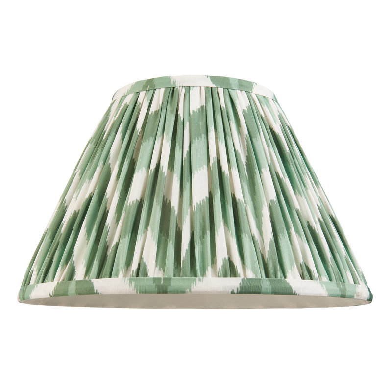 Zigzag Lamp Shade, 18cm H x 14cm W x 30cm D, Green