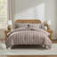 Ensemble d'édredon à lit rayé 7 pièces avec draps et taies d'oreiller Nestl-128727130-128727127