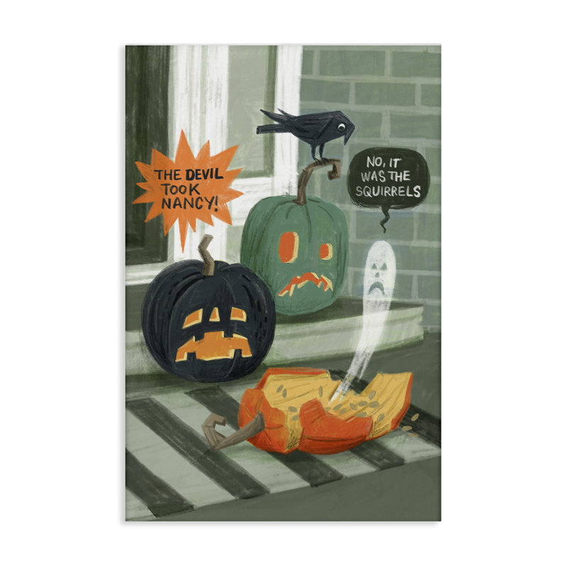 «Porch Pumpkins Mystery», art mural par Irene Chan, H 24 po x l 36 po