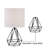 Jermaine 18.75" Table Lamp Set-657220257