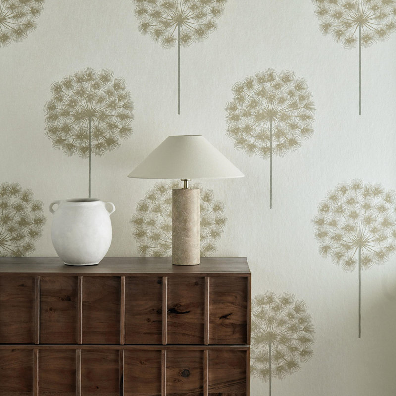 Paloma Amity Wallpaper, Silver/Chalk