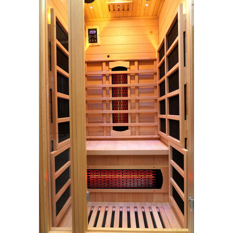 Vidalux Solara 3 Person Full Spectrum Infrared Sauna With Complete Heat, 1 Person