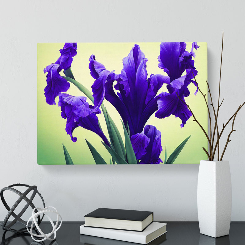 Evolving Iris Flowers - Wrapped Canvas