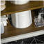 Armoire de salle de bain, armoire de drainage au sol, armoire de rangement autoportante avec tablettes réglables, porte double