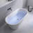 59'' x 30'' Acrylic Freestanding Bathtub Contemporary Deep Soaking Tub with Center Drain-91760974