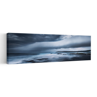 Moody Ocean Solitude Dramatic Tranquil Abstract Coastal Wall Art