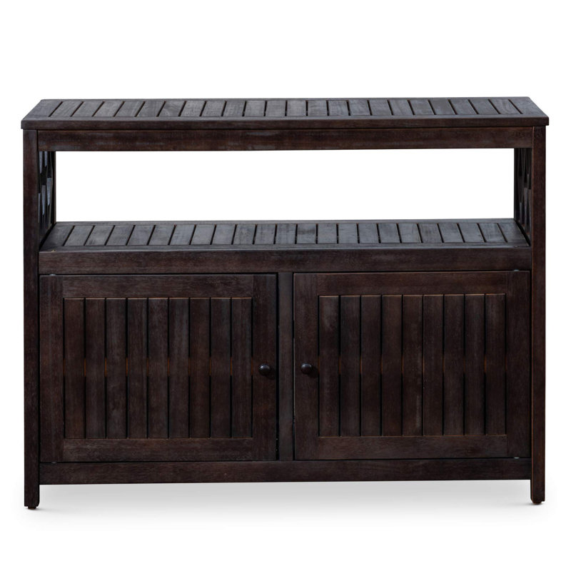 Buffet en bois massif Agusta de 41,53 po, Espresso