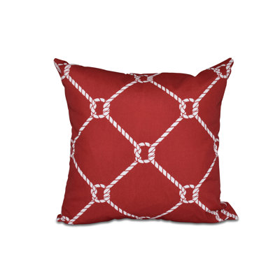 Housse et insert de coussin carré nautique Nuits nautiques Ahoy