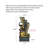 Freestanding Cascading Water Feature Fountain With LED Ambient Lighting