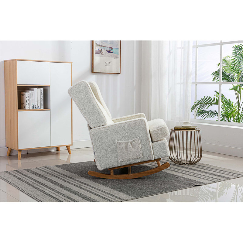 Chaise berçante Abhimanyu, Polyester beige