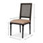 Cane Back Upholstered Dining Chair