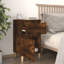 Luverne 40cm W Manufactured Wood Bedside Table-1695970968