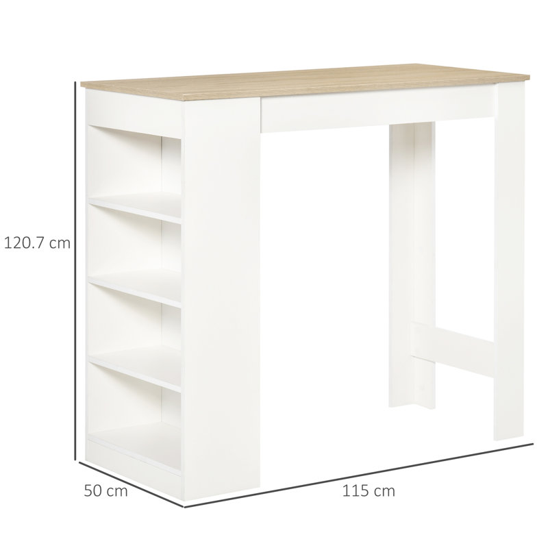Braea Rectangular Wood Top Dining Table, Nature