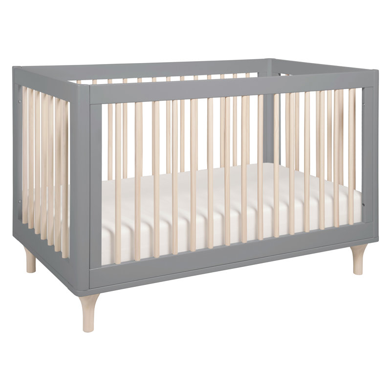 Lit de bébé convertible 3-en-1 Lolly, Gris / naturel délavé