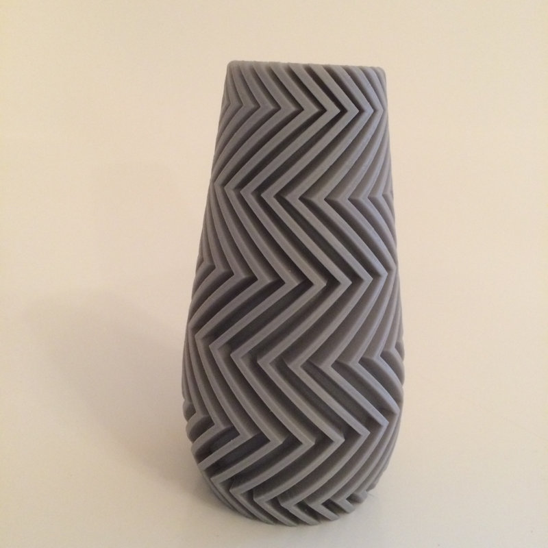 Pemberville Handmade Table Vase, Grey