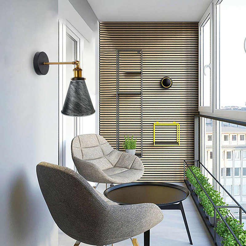 Palmona Swing Arm Sconce, Brushed Silver