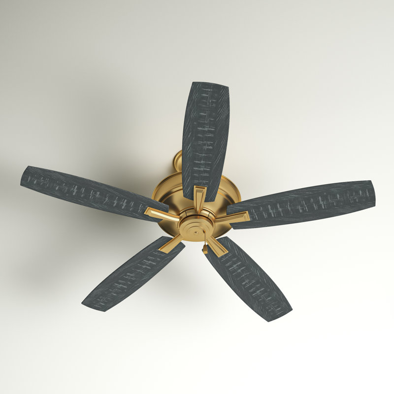 Franson 56'' Ceiling Fan, Satin Brass