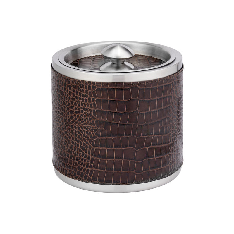 Stainless Steel Ice Bucket, Brown
