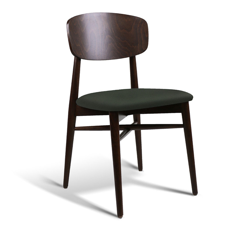 Chaise d'appoint Hagen, Vert / Brun