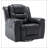 360°Swivel and Rocking Home Theatre Recliner Manual Recliner Chair with Wide Armrest-1900855626