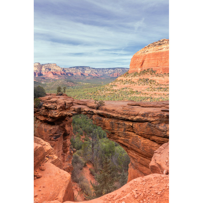 Devil's Bridge, Sedona, Arizona - Photographie sur toile tendue, H 48 po x l 32 po