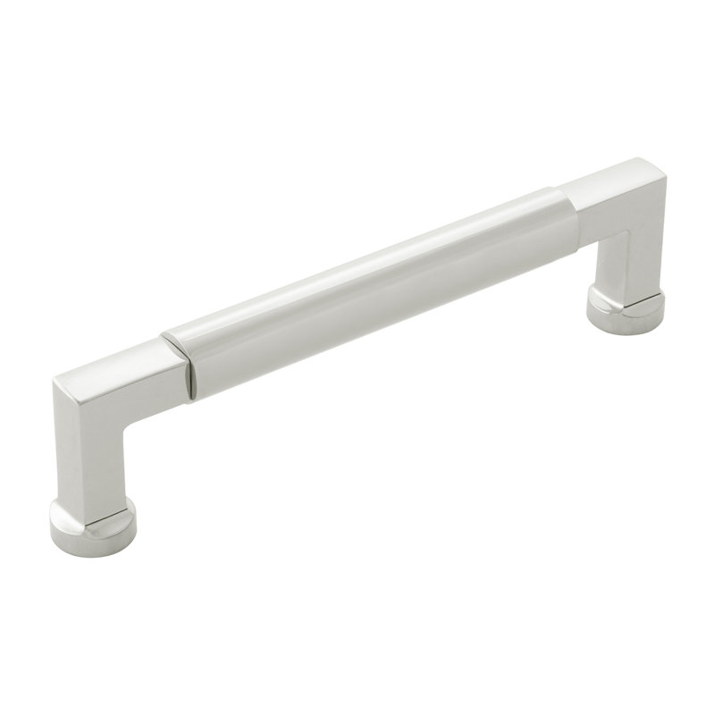 Poignée collection Parkview - Poignée d'armoire 5-1 / 16 po nickel poli - Quincaillerie transitionnelle pour tiroirs et armoires