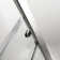 60" - 61" W x 72" H Single Sliding Semi-Frameless Shower Door with Tempered Glass