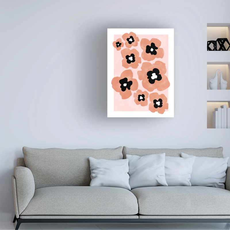 Bolologic rose 42 sur toile, H 32 po x l 24 po x P 2 po