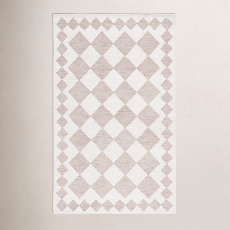 Claude Hand Tufted Geometric Indoor Rug, Rectangle 6' x 9'