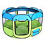 Parc de voyage pour animaux de compagnie pliable et facile à plier Pet Life All-Terrain