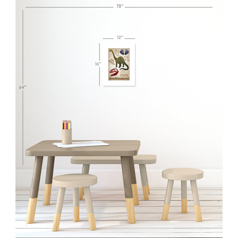 Adhésif décoratif dinosaures-03 ', H 16 po x l 12 po x P 1 po, Papier
