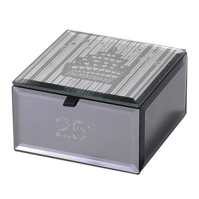 Boîte à bijoux H 2,25 po x l 4,25 po x P 4,25 po