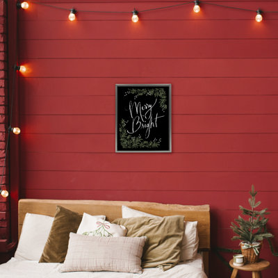 Cadre flottant Minimal Merry & Bright avec Botanicals, design par Dogwood Portfolio