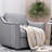360 Degree Swivel Living Room Chair With Cotton Linen Cover And Metal Base Wooden Legs Grey