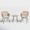 Fuze Wicker 2 - Person Patio Conversation Set with Cushions