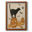 «Pumpkin Patch Cats I», toile encadrée de qualité supérieure - prête à être accrochée-2051509764