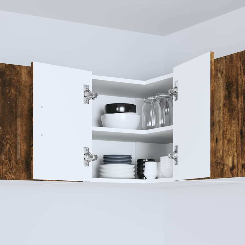 Vidaxl Kitchen Cabinet Grey Sonoma 57 X 57 X 40 Cm Engineered Wood, Smoked Oak