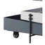 Table basse grise et blanche avec plateau relevable et bac pratique