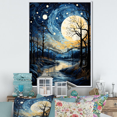 " Indigo Intrigue Water Stream "