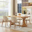 Aurea Mid-Century Linen Upholstered 19.3" Side Chair With Solid Wood Legs And Solid Back(Set of 4)-131205395