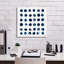 «Markmake Blue Sq 2» par Melissa Averinos, art mural sur toile-1175144824