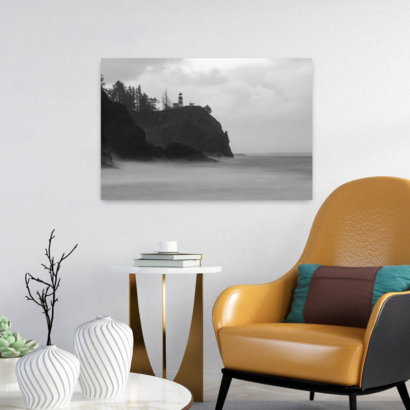 Scenic View Of Seacoast Cape Disappointment Oregon USA by Dan Merkel - Wrapped Canvas Print, 40.64 cm H x 60.96 cm W