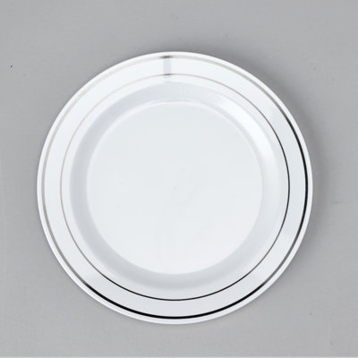 Assiette à dîner jetable en plastique